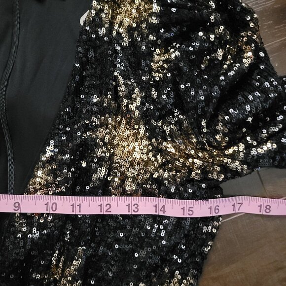 Farm Rio Sunny Mood Sequin Jumpsuit Women M Shimmer Glam Chic Party Flashy Disco - Picture 7 of 10